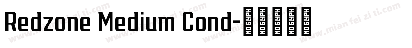 Redzone Medium Cond字体转换